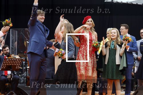 Groningen 27 april 2018
Koningsdag in Groningen met Koning Willem Alexander Koningin Maxima Prinses Amalia Prinses Alexia en Prinses Ariane