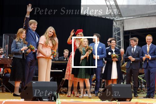 Groningen 27 april 2018
Koningsdag in Groningen met Koning Willem Alexander Koningin Maxima Prinses Amalia Prinses Alexia en Prinses Ariane