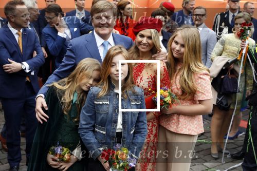 Groningen 27 april 2018
Koningsdag in Groningen met Koning Willem Alexander Koningin Maxima Prinses Amalia Prinses Alexia en Prinses Ariane