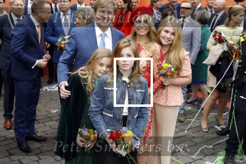Groningen 27 april 2018
Koningsdag in Groningen met Koning Willem Alexander Koningin Maxima Prinses Amalia Prinses Alexia en Prinses Ariane