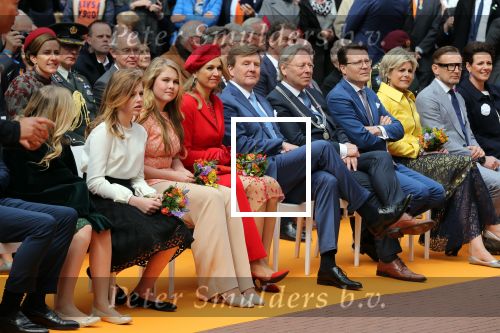 Groningen 27 april 2018
Koningsdag in Groningen met Koning Willem Alexander Koningin Maxima Prinses Amalia Prinses Alexia en Prinses Ariane