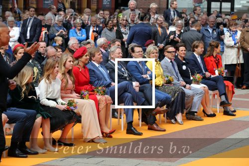 Groningen 27 april 2018
Koningsdag in Groningen met Koning Willem Alexander Koningin Maxima Prinses Amalia Prinses Alexia en Prinses Ariane