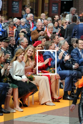 Groningen 27 april 2018
Koningsdag in Groningen met Koning Willem Alexander Koningin Maxima Prinses Amalia Prinses Alexia en Prinses Ariane