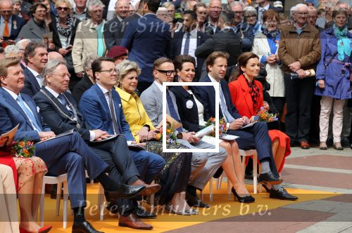 Groningen 27 april 2018
Koningsdag in Groningen met Koning Willem Alexander Koningin Maxima Prinses Amalia Prinses Alexia en Prinses Ariane