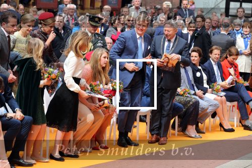 Groningen 27 april 2018
Koningsdag in Groningen met Koning Willem Alexander Koningin Maxima Prinses Amalia Prinses Alexia en Prinses Ariane