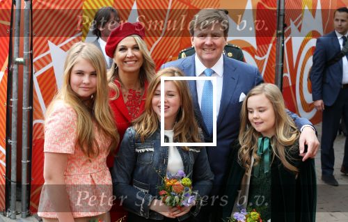 Groningen 27 april 2018
Koningsdag in Groningen met Koning Willem Alexander Koningin Maxima Prinses Amalia Prinses Alexia en Prinses Ariane