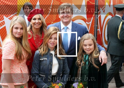 Groningen 27 april 2018
Koningsdag in Groningen met Koning Willem Alexander Koningin Maxima Prinses Amalia Prinses Alexia en Prinses Ariane