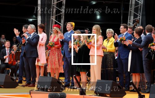 Groningen 27 april 2018
Koningsdag in Groningen met Koning Willem Alexander Koningin Maxima Prinses Amalia Prinses Alexia en Prinses Ariane
