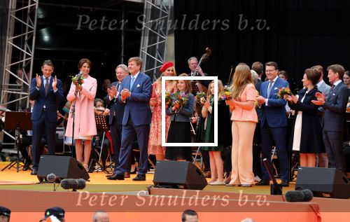 Groningen 27 april 2018
Koningsdag in Groningen met Koning Willem Alexander Koningin Maxima Prinses Amalia Prinses Alexia en Prinses Ariane