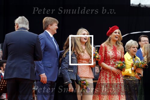 Groningen 27 april 2018
Koningsdag in Groningen met Koning Willem Alexander Koningin Maxima prinses Amalia