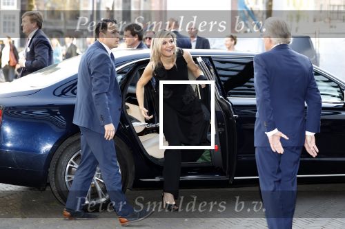 Amsterdam 18 april 2018
 Koning Willem-Alexander en koningin Maxima wonen de premiere bij van Gurre-Lieder in de Nationale Opera & Ballet in de stopera.