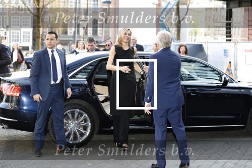 Amsterdam 18 april 2018
 Koning Willem-Alexander en koningin Maxima wonen de premiere bij van Gurre-Lieder in de Nationale Opera & Ballet in de stopera.