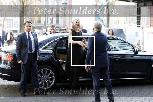 Amsterdam 18 april 2018
 Koning Willem-Alexander en koningin Maxima wonen de premiere bij van Gurre-Lieder in de Nationale Opera & Ballet in de stopera.