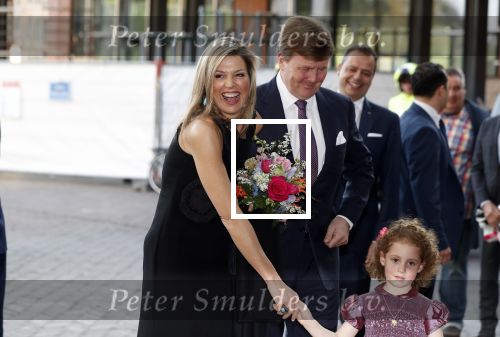 Amsterdam 18 april 2018
 Koning Willem-Alexander en koningin Maxima wonen de premiere bij van Gurre-Lieder in de Nationale Opera & Ballet in de stopera.