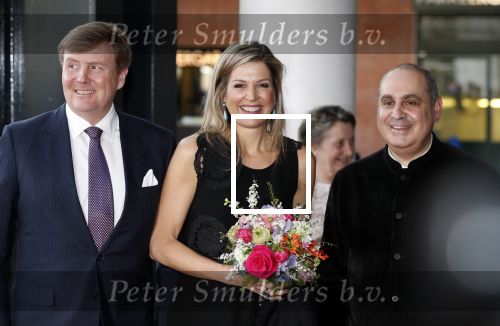 Amsterdam 18 april 2018
 Koning Willem-Alexander en koningin Maxima wonen de premiere bij van Gurre-Lieder in de Nationale Opera & Ballet in de stopera.
