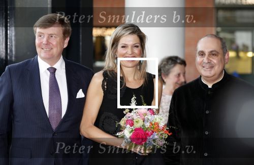 Amsterdam 18 april 2018
 Koning Willem-Alexander en koningin Maxima wonen de premiere bij van Gurre-Lieder in de Nationale Opera & Ballet in de stopera.