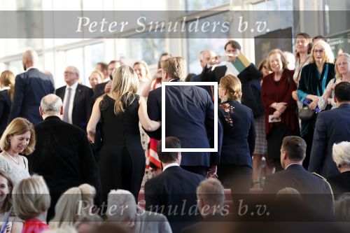 Amsterdam 18 april 2018
 Koning Willem-Alexander en koningin Maxima wonen de premiere bij van Gurre-Lieder in de Nationale Opera & Ballet in de stopera.