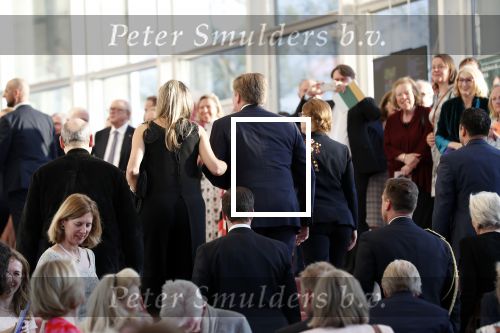 Amsterdam 18 april 2018
 Koning Willem-Alexander en koningin Maxima wonen de premiere bij van Gurre-Lieder in de Nationale Opera & Ballet in de stopera.