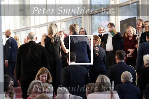 Amsterdam 18 april 2018
 Koning Willem-Alexander en koningin Maxima wonen de premiere bij van Gurre-Lieder in de Nationale Opera & Ballet in de stopera.