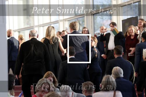 Amsterdam 18 april 2018
 Koning Willem-Alexander en koningin Maxima wonen de premiere bij van Gurre-Lieder in de Nationale Opera & Ballet in de stopera.