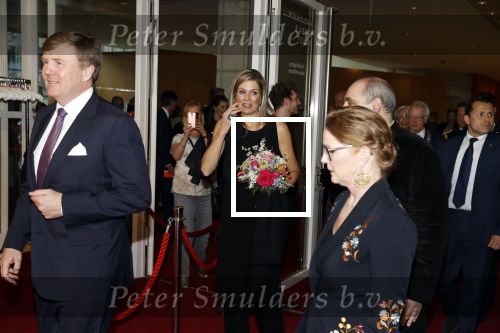 Amsterdam 18 april 2018
 Koning Willem-Alexander en koningin Maxima wonen de premiere bij van Gurre-Lieder in de Nationale Opera & Ballet in de stopera.