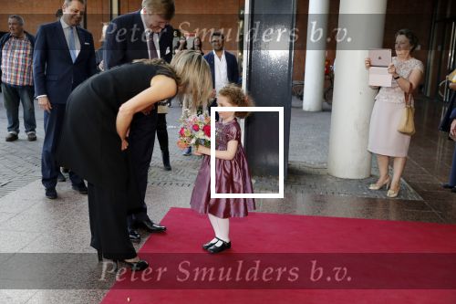 Amsterdam 18 april 2018
 Koning Willem-Alexander en koningin Maxima wonen de premiere bij van Gurre-Lieder in de Nationale Opera & Ballet in de stopera.