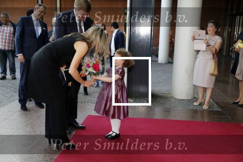 Amsterdam 18 april 2018
 Koning Willem-Alexander en koningin Maxima wonen de premiere bij van Gurre-Lieder in de Nationale Opera & Ballet in de stopera.