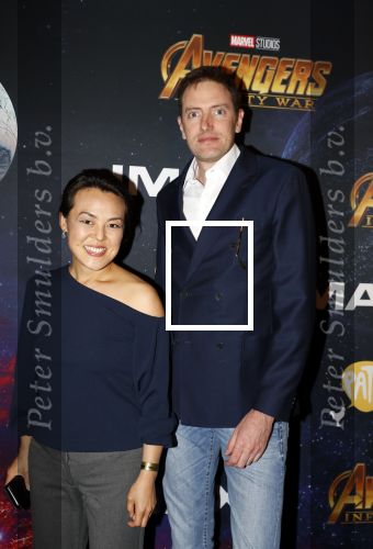 Amsterdam 24 april 2018
Premiere Avengers in pathe Arena. Lavinia Meijer en partne