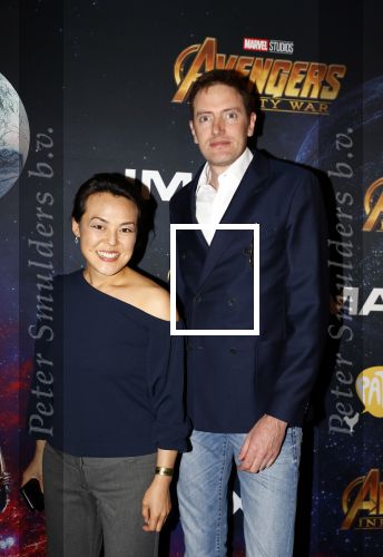 Amsterdam 24 april 2018
Premiere Avengers in pathe Arena. Lavinia Meijer en partne