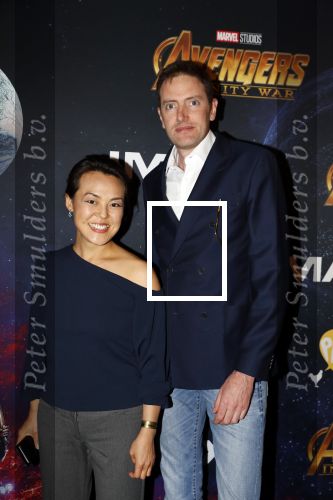 Amsterdam 24 april 2018
Premiere Avengers in pathe Arena. Lavinia Meijer en partne