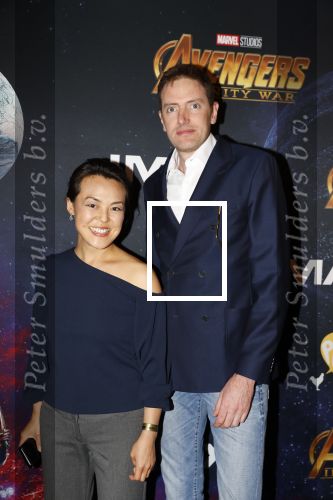 Amsterdam 24 april 2018
Premiere Avengers in pathe Arena. Lavinia Meijer en partne