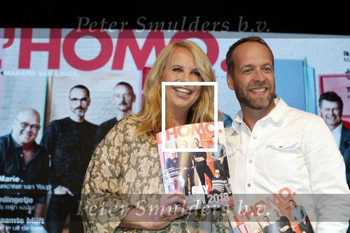 Amsterdam 25 september 2018
Presentatie lâ€™Homo van het blad Linda in Hotel Arena. Linda de Mol reikt het eerste exemplaar uit aan Erwin Olaf Hans v Manen en Hans Klok . Linda de Mol en hoofdredacteur Iebele van der Meulen