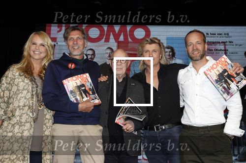 Amsterdam 25 september 2018
Presentatie lâ€™Homo van het blad Linda in Hotel Arena. Linda de Mol reikt het eerste exemplaar uit aan Erwin Olaf Hans v Manen en Hans Klok . Linda de Mol en hoofdredacteur Iebele van der Meulen