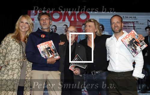 Amsterdam 25 september 2018
Presentatie lâ€™Homo van het blad Linda in Hotel Arena. Linda de Mol reikt het eerste exemplaar uit aan Erwin Olaf Hans v Manen en Hans Klok . Linda de Mol en hoofdredacteur Iebele van der Meulen