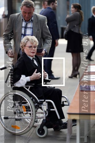 Amsterdam 16 april 2018
Marianne v Wijnkoop in rolstoel bij premiere The Purple color in NDSM loods
