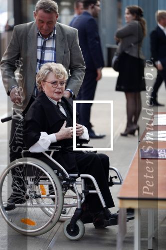 Amsterdam 16 april 2018
Marianne v Wijnkoop in rolstoel bij premiere The Purple color in NDSM loods