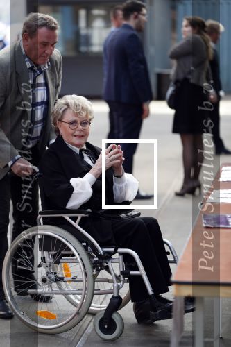Amsterdam 16 april 2018
Marianne v Wijnkoop in rolstoel bij premiere The Purple color in NDSM loods