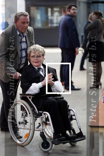 Amsterdam 16 april 2018
Marianne v Wijnkoop in rolstoel bij premiere The Purple color in NDSM loods