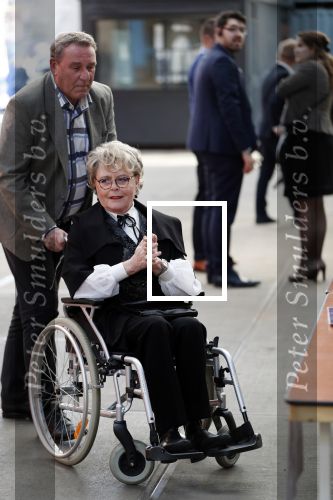 Amsterdam 16 april 2018
Marianne v Wijnkoop in rolstoel bij premiere The Purple color in NDSM loods