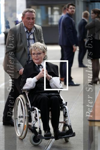 Amsterdam 16 april 2018
Marianne v Wijnkoop in rolstoel bij premiere The Purple color in NDSM loods