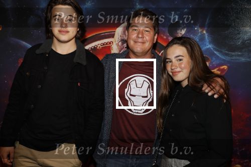 Amsterdam 24 april 2018
Premiere Avengers in pathe Arena. Martijn Krabbe met zoon Bickel en dochter Michelle