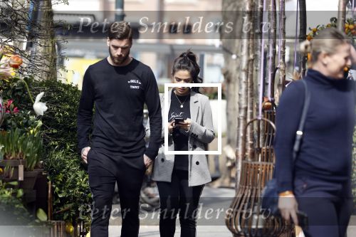 Amsterdam 10 april 2018
Monica Geuze ( zwanger) met haar vriend Lars Veldwijk op de cornelis schuytstraat