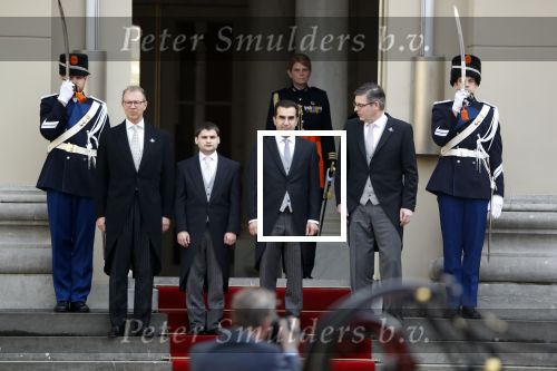 Den Haag 11 april 2018
Zijne Majesteit Koning Willem-Alexander en Hare Majesteit Koningin MÃ¡xima hebben  in Paleis Noordeinde een lunch aangeboden aan Nederlanders die zich hebben onderscheiden door een bijzondere prestatie. oa Adam Curry Yvonne v Gennip Adelheid Roosen en Romana Vrede