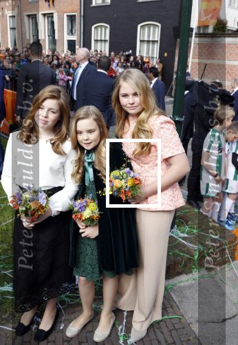 Groningen 27 april 2018
Koningsdag in Groningen met Prinses Amalia Prinses Arian Prinses Alexia