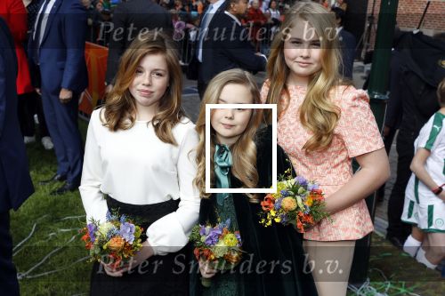 Groningen 27 april 2018
Koningsdag in Groningen met Prinses Amalia Prinses Arian Prinses Alexia