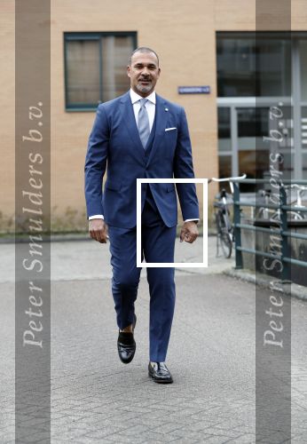 Amsterdam 11 april 2018
Ruud Gullit in zijn pak van the society shop.
