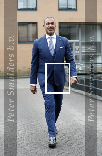 Amsterdam 11 april 2018
Ruud Gullit in zijn pak van the society shop.