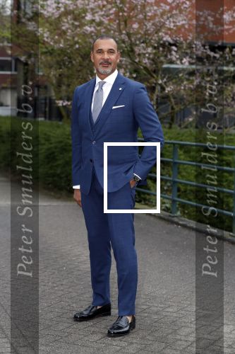 Amsterdam 11 april 2018
Ruud Gullit in zijn pak van the society shop.