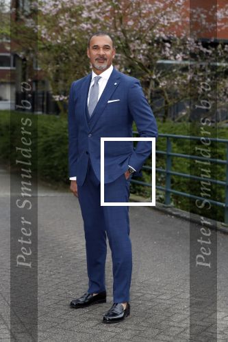 Amsterdam 11 april 2018
Ruud Gullit in zijn pak van the society shop.