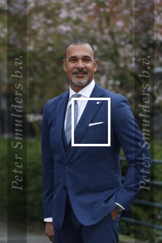 Amsterdam 11 april 2018
Ruud Gullit in zijn pak van the society shop.